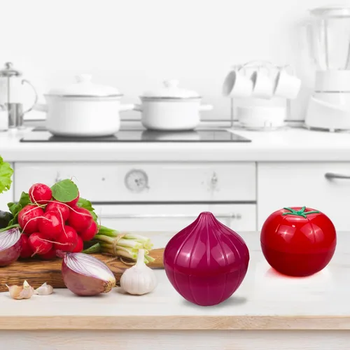 Miniatura 4 de Contenedores de almacenamiento de verduras y frutas para refrigerador, almacenamiento de tomate y cebolla, recipientes de almacenamiento
