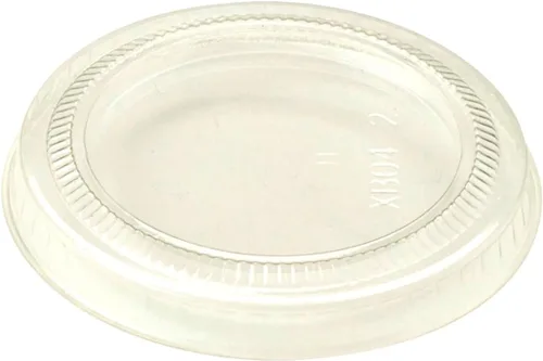 Miniatura 6 de World Centric Pla Clear Cold Cup Tapas, tapa plana, se adapta a tazas de 9 oz a 24 oz, 1,000/caja