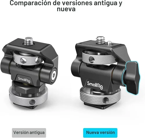 Miniatura 4 de SmallRig Soporte de montaje para monitor de campo giratorio e inclinable ajustable con soporte de zapata fría para monitor de 5" y 7