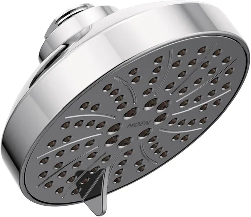 Miniatura 6 de Moen Brushed Nickel Six-Function 4-1/2" Diameter Spray Head Eco-Performance Showerhead, 6512EP15BN