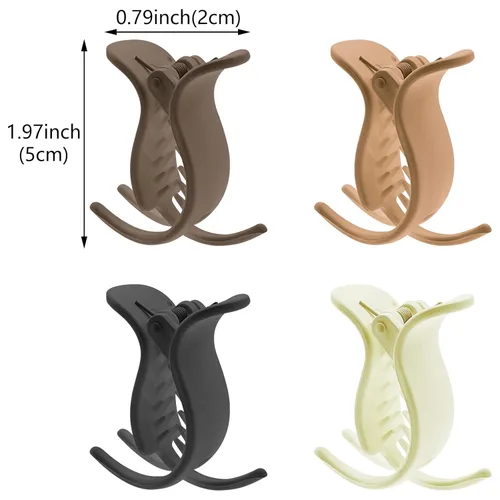 Miniatura 2 de 8 pinzas para cola de caballo mate, pinzas para el cabello para trenzar el cabello, pinzas para el cabello de sujeción fuerte, pasadores franceses