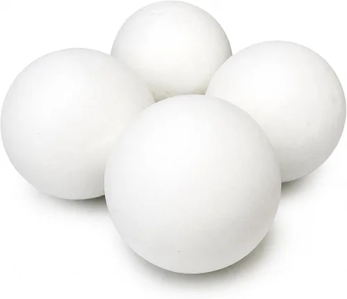 Pelota polo duradera de 3 pulgadas de diámetro y 4.23 onzas para polo profesional y recreativo, resistente a los impactos, acabado liso (plástico)