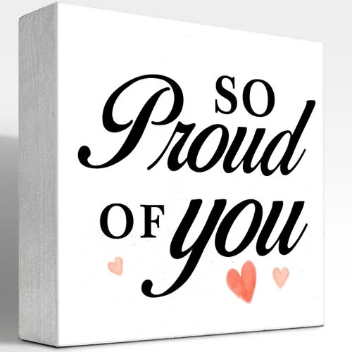 Miniatura 10 de Letrero de madera con texto en inglés "Sweet Boy You are More Than We Ever Expected", con cita inspiradora, caja de madera, placa para niños