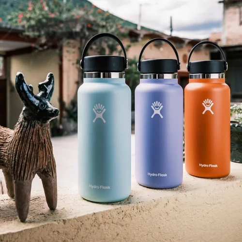 Miniatura 7 de Hydro Flask Botella de agua – Acero inoxidable aislado – Tapa flexible de boca ancha, antiderrames, a prueba de fugas y recargable en agave de 20