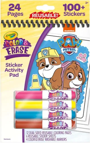 Miniatura 2 de Crayola PAW Patrol Hoja de Actividad con Pegatinas, 12 Páginas para Colorear de PAW Patrol, Más de 100 Pegatinas, Actividad para Viajar, Juguetes