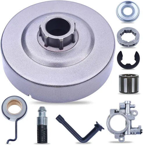 Miniatura 8 de Kit de engranaje helicoidal de la bomba de aceite de la rueda dentada del tambor de embrague para Stihl MS290 029 MS390 039 MS310 Pieza