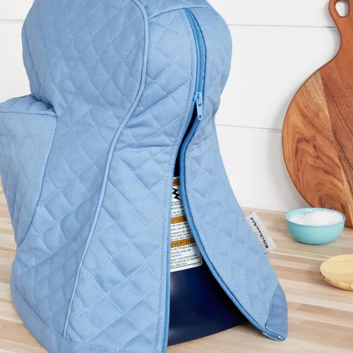 Miniatura 5 de KITCHENAID Funda ajustable para batidora de pie inclinable con bolsillo de almacenamiento, acolchada 100% algodón, 14.4 x 18 x 10 pulgadas