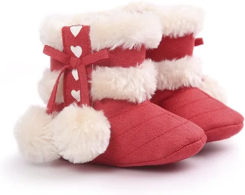 Miniatura 3 de Botas Estamico de invierno, con lazo, de nieve, de felpa, para niña