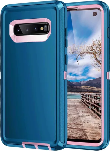 Miniatura 19 de Funda para Galaxy S10, [sin protector de pantalla] resistente a prueba de golpes, polvo y caídas, 3 capas de protección completa del cuerpo, funda