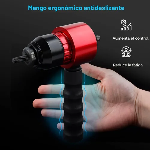 Miniatura 7 de YUZES Herramienta de Tuerca de Remache Kit de Tuercas de Remache, Adaptador de Pistola de Tuerca de Remache Compatible con Taladro Inalámbrico