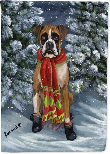 Miniatura 70 de Caroline's Treasures PPP3097CHF - Pijama de Navidad con diseño de bulldog francés para colgar en la pared, poliéster, tamaño de casa, multicolor