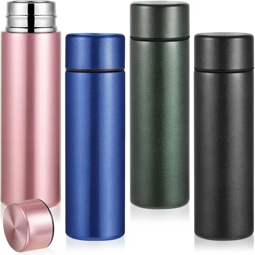 Miniatura 10 de Irenare Mini botella de agua de 5 onzas, mini botella de acero inoxidable aislada para botella de agua, bonita botella a prueba de fugas, mantiene
