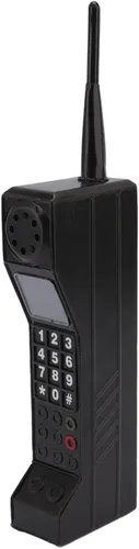 Teléfono celular retro de ladrillo, antiguo estilo retro vintage de los años 80 PropOrnament estilizado modelo de teléfono celular simulación para