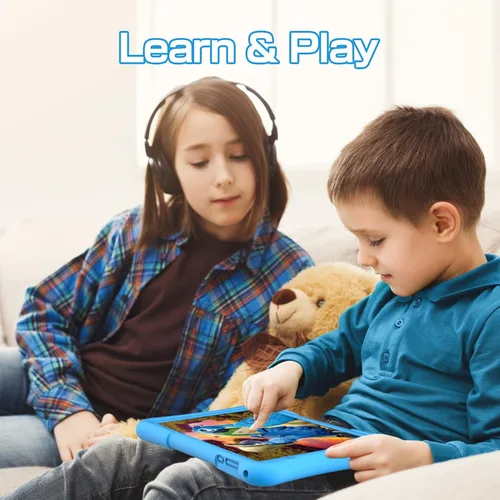 Miniatura 6 de PRITOM Tableta para niños de 10 pulgadas Android 14, 32GB, Quad-Core, 6000mAh, pantalla IPS HD grande, WiFi 6, cámara dual, Bluetooth, Tableta