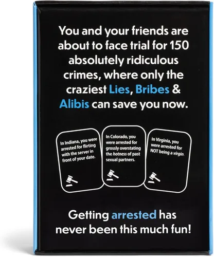 Miniatura 4 de Lies, Bribes & Alibis - Un divertido juego de cartas de fiesta para adultos para citas nocturnas, fiestas universitarias, reuniones amistosas