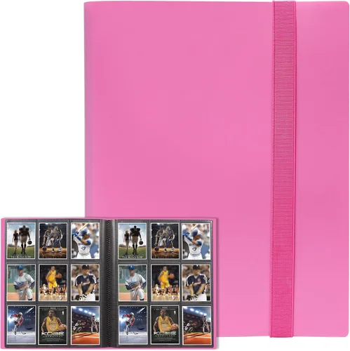 Miniatura 23 de GEAoffice Carpeta para Tarjetas, Álbum Carpeta de Tarjetas Coleccionables de 9 Bolsillos, Carpeta de 360 Bolsillos de Carga Lateral para Tarjetas