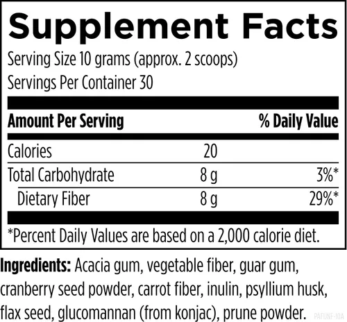 Miniatura 6 de Designs for Health Fiber Prebiotic Complete – Suplemento en polvo de mezcla de 12 fibras digestivas con cáscara de psyllium, lino + pectina