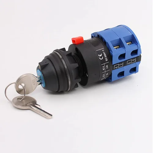 Miniatura 2 de Interruptor selector de cambio universal con llave, interruptor de transferencia de energía, LW26-25 C04/2CUY 380V 25A Motor, generadores de bomba