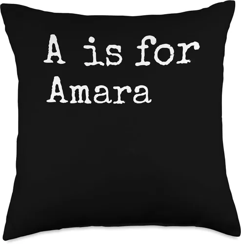 Miniatura 5 de Name Amara Classroom Daughter Custom School Kids Almohada personalizada A is for Amara Name Student Kindergarten, 16 x 16 pulgadas, multicolor