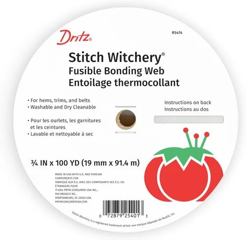 Miniatura 10 de Dritz - 227 1/4x20 Stitch Witchery 1/4inx 20yd, 1/4-pulgada X 20-yardas, blanco