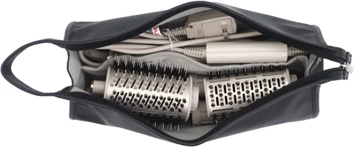 Miniatura 3 de Funda de viaje de piel sintética portátil para Dyson Airwrap Styler/Shark Airwrap, impermeable, antiarañazos, a prueba de polvo, a prueba de golpes