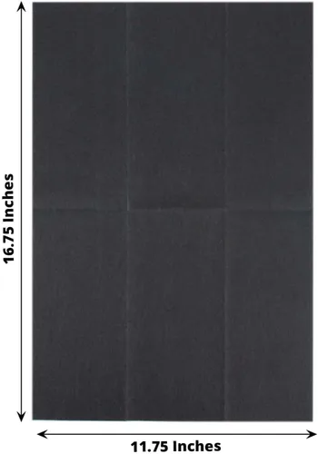 Miniatura 3 de Efavormart - Paquete de 20 servilletas de papel Airlaid suaves de lino negro para fiestas, altamente absorbentes, desechables