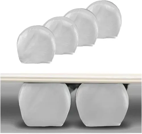 Miniatura 6 de MORNYRAY Paquete de 4 fundas para neumáticos, impermeables, anti-UV, nieve, sol, lluvia, para vehículos recreativos, camiones, SUV, remolques
