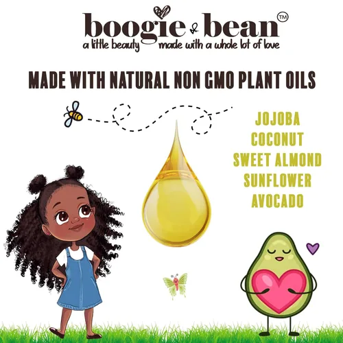 Miniatura 5 de Aceite para el cabello para niños para estilos rizados, naturales y trenzados, adecuado para bebés, niñas y niños con tipos de cabello 4C