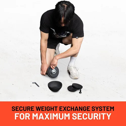 Miniatura 3 de Adjustable Kettlebell 6-12kg [Bells of Steel] Kettle Bell Weight Set, Steel Shell, Internally-Loaded for Full Body Workouts, Competition Standard