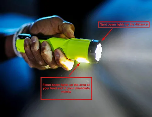 Miniatura 6 de Streamlight 67751 Dualie 2AA Linterna de doble haz de 175 lúmenes con clip de bolsillo y base magnética, caja, amarillo