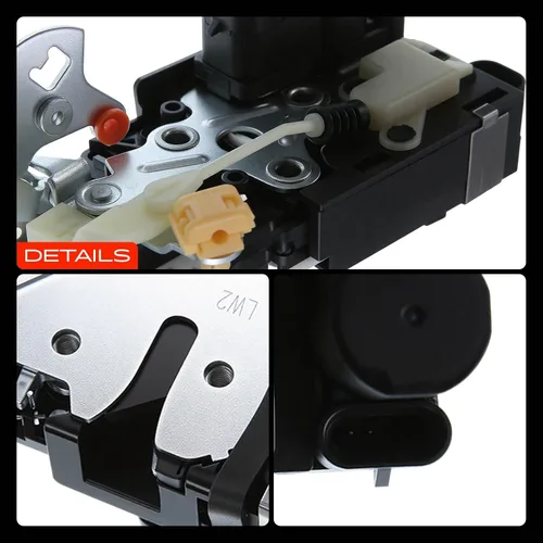 Miniatura 9 de A-Premium Actuador eléctrico para cerradura de puerta delantera izquierda del lado del conductor 16637321, conjunto de pestillo de puerta compatible
