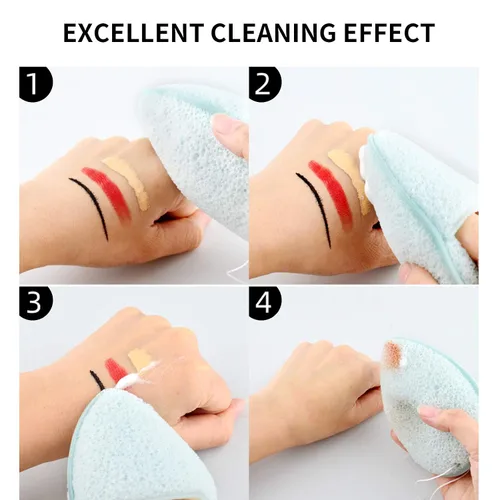 Miniatura 6 de DAGEDA 2 esponjas faciales Konjac, limpieza profunda de poros y puntos negros, limpieza facial diaria, removedor de maquillaje, esponja de baño
