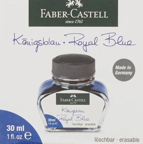 Miniatura 3 de Faber-Castell 149839 Botella de tinta lavable 1.0 fl oz azul rey Real