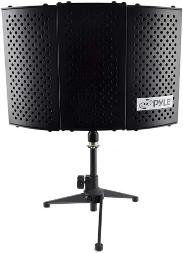 Miniatura 6 de Pyle PSMRS08 - Pantalla de aislamiento compacto para micrófono, reflector de gomaespuma con amortiguación de sonido de micrófono de estudio.