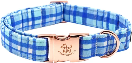 Miniatura 27 de Elegant Little Tail - Collar para perro de otoño, collar floral naranja duradero para perros medianos, ajustable para mascotas macho o hembra