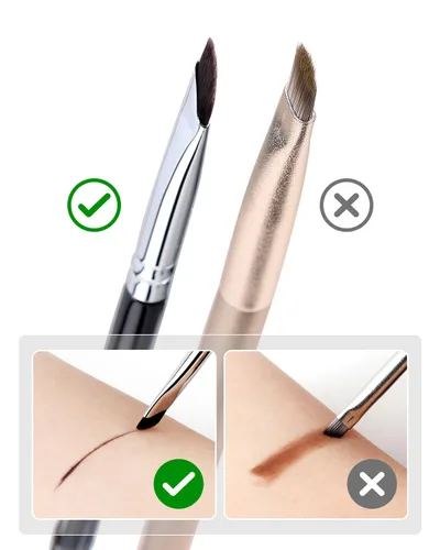 Miniatura 7 de Pincel Delineador de Ojos, EIGSHOW Pincel de Maquillaje Delineador de Ojos en Gel Angulado en Forma de Hoz para Delineador de Ojos Preciso, Cejas