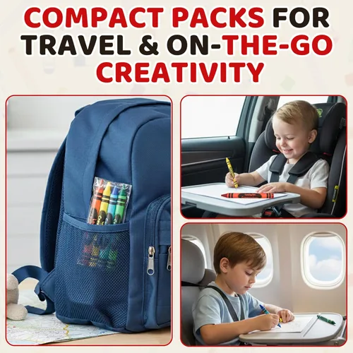 Miniatura 4 de Paquetes de crayones para recuerdos de fiesta para niños, 20 juegos de 4 crayones (80 unidades), 3.5 pulgadas, no tóxicos, de tamaño estándar, a