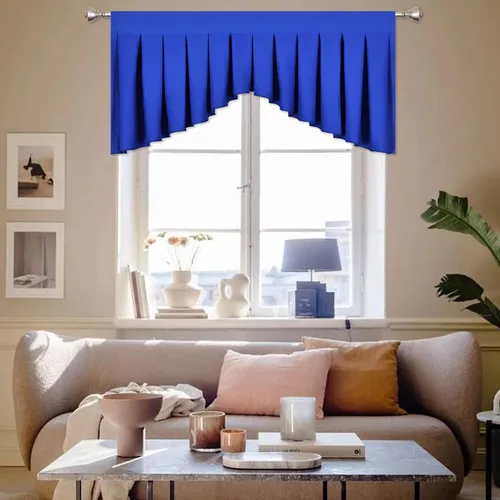 Miniatura 41 de Cenefas para Sala de Estar Amarillo Brillante Opacas con Bolsillo para Barra Cenefas para Ventanas, Paquete de 1 (Amarillo Brillante 39" An x 20" L)