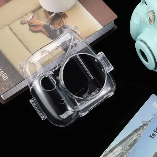 Miniatura 9 de Fintie Funda protectora transparente para cámara Fujifilm Instax Mini 7+ de película instantánea - Carcasa rígida de cristal con correa de hombro
