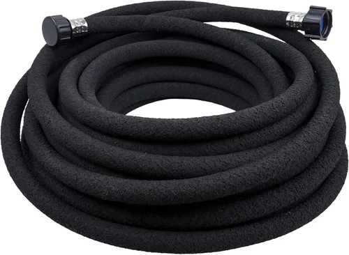 Miniatura 10 de Manguera plana de jardín de 1/2 pulgada x 50 pies, más fugas de agua, resistente, extremos de conector de manguera de metal, ahorra un 80% de agua