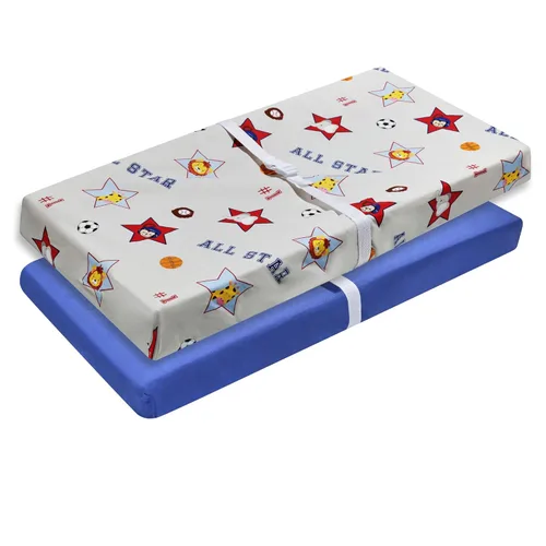 Miniatura 14 de EVERYDAY KIDS - Sábana bajera para cuna, 100% micro fibra suave, transpirable e hipoalergénica, se adapta al colchón de cuna tamaño estándar de 28