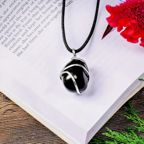 Miniatura 95 de PYOR Collar con colgante curativo de Reiki de cristal, gemas de buena suerte, prosperidad, riqueza, piedras preciosas naturales, collares de buena