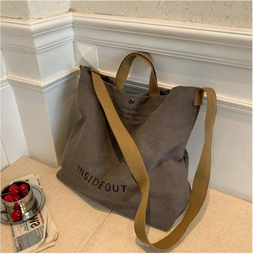 Miniatura 3 de UICIOP Bolsos de lona para mujer, bolso de trabajo casual para hombro, bolso cruzado con asa superior, bolsos cruzados