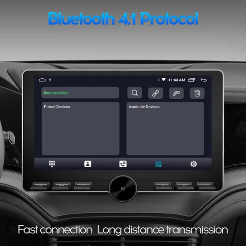 Miniatura 4 de 10" IPS QLED 1080P Full Touch 2+32G Doble DIN Radio de Coche Audio Video Receptores Estéreo con Apple CarPlay Android Auto Cámara de Visión Trasera