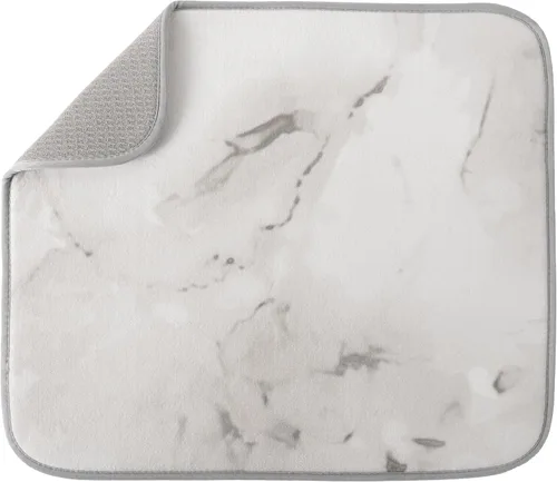 Miniatura 21 de S&T INC. Tapete de microfibra para secado de platos, reversible y absorbente para cocina, de 16 x 18 pulgadas, color negro