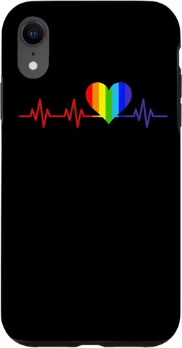 Miniatura 24 de iPhone SE (2020) / 7 / 8 Gay Heartbeat Pride Flag Gift And Queer LGBTQ Rainbow Estuche de regalo