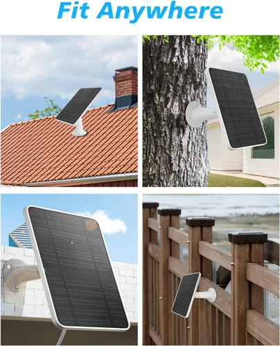 Miniatura 7 de Cargador de Panel Solar Compatible con Cámara Arlo Pro 5S/Pro 4/Pro 3/Pro 3 Floodlight/Ultra/Ultra 2, Paneles Solares de 6V 4.5W Carga IP65