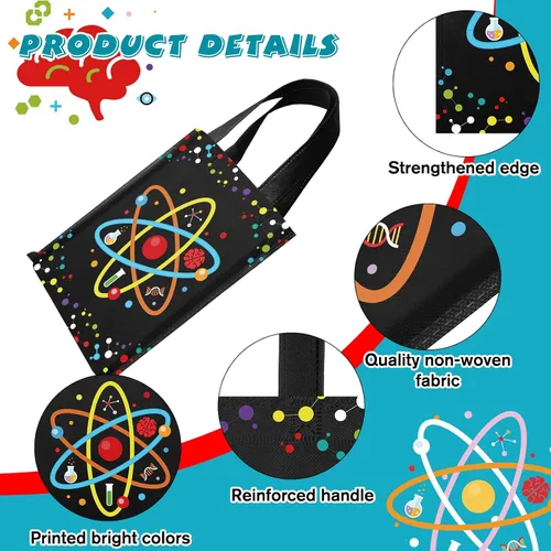 Miniatura 4 de Ferraycle 24 bolsas de recuerdos de fiesta de ciencia, decoraciones de fiesta para el último día de grado, libros, artículos de papelería, bolsa