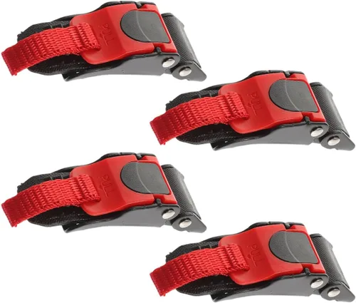4pcs Motorcycle Helmet Quick Release Buckle Set Universal Metal Chin Strap Replacement Buckles with Easy-pull Lock for Helmet Repair and Strap