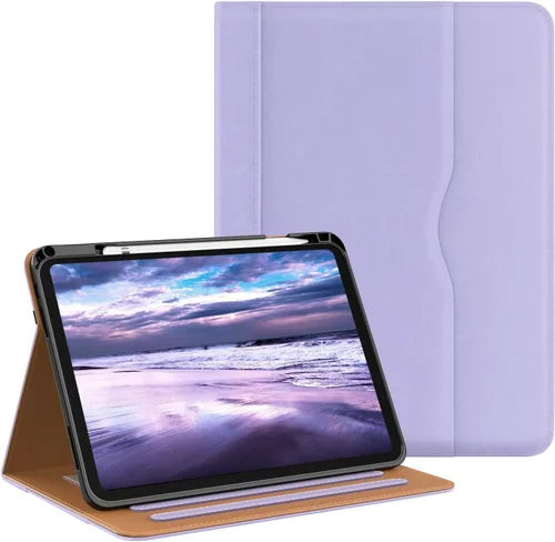 Miniatura 18 de OKP Funda para iPad de 11 pulgadas (A16) 2025 / 10ª generación 2022, para iPad 11ª/10ª de 10.9 pulgadas con funda de cuero PU de visualización Rosa